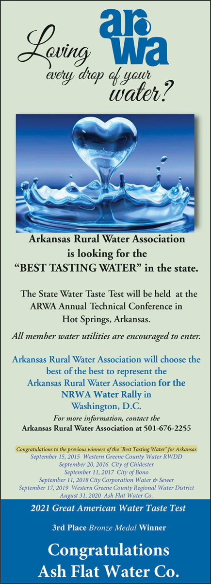 Best Tasting Water - Call for Entries